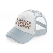 flower heart smile-grey-trucker-hat