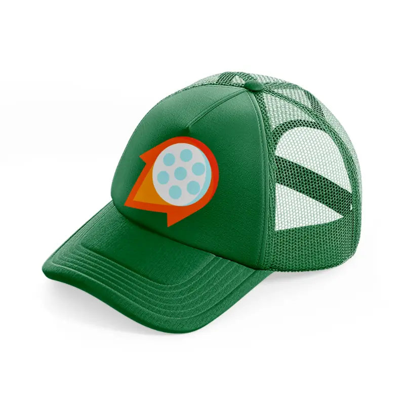 red golf ball-green-trucker-hat