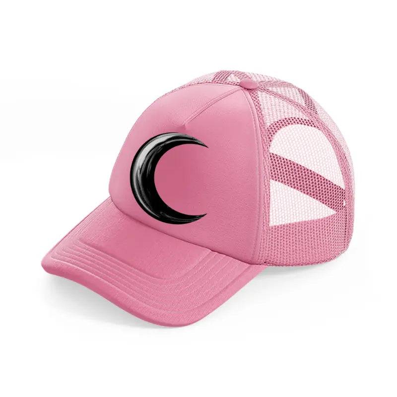crescent moon-pink-trucker-hat