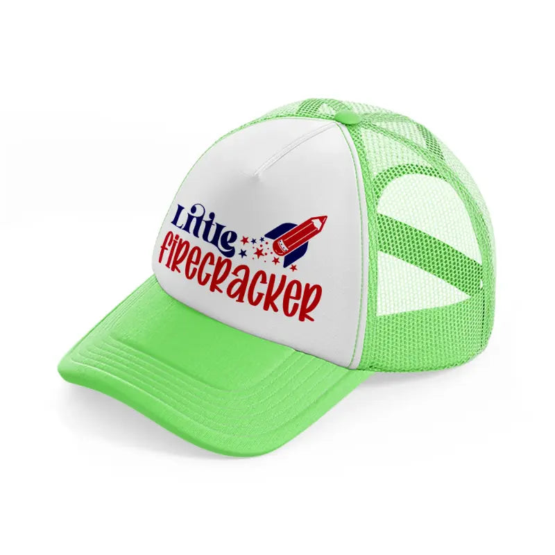 little firecracker-01-lime-green-trucker-hat