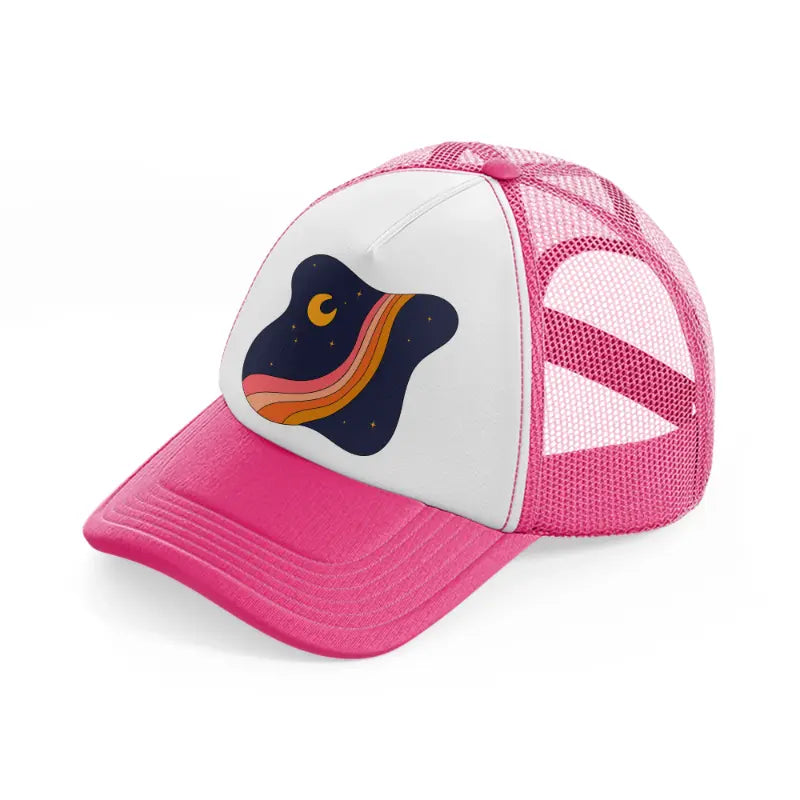 groovy elements-10-neon-pink-trucker-hat