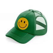 classic smiley green trucker hat