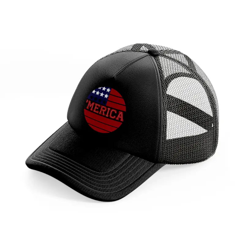 'merica 1-01-black-trucker-hat