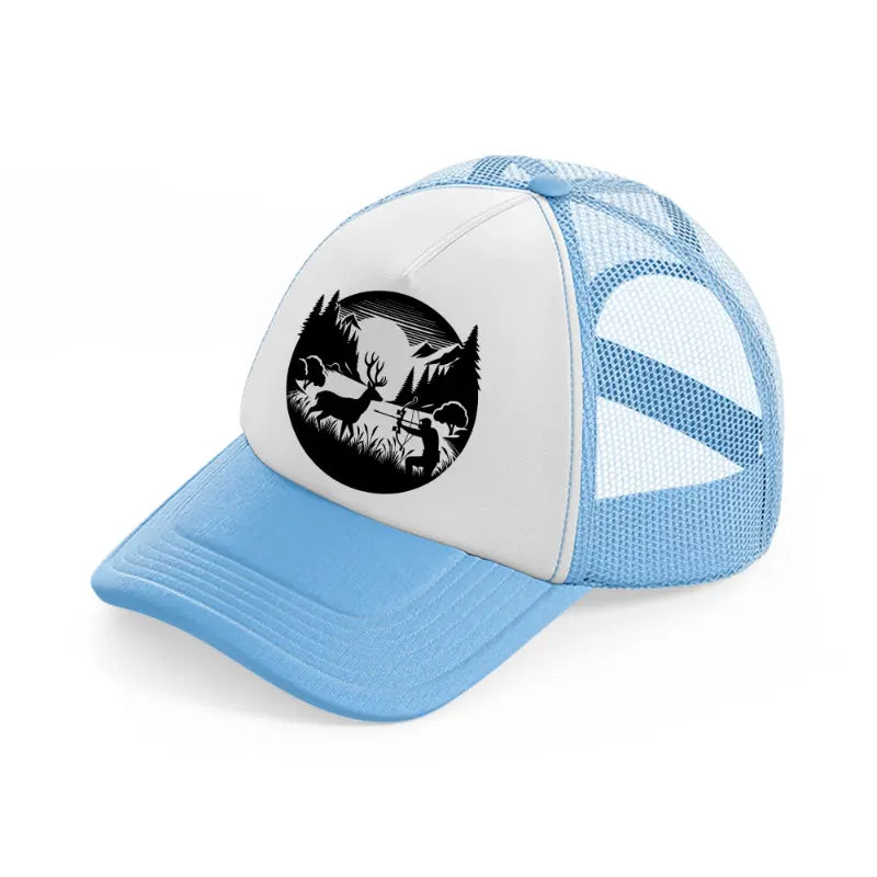 deer hunter-sky-blue-trucker-hat