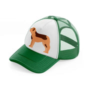 025-saint bernard-green-and-white-trucker-hat