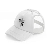 rose & leaves-white-trucker-hat