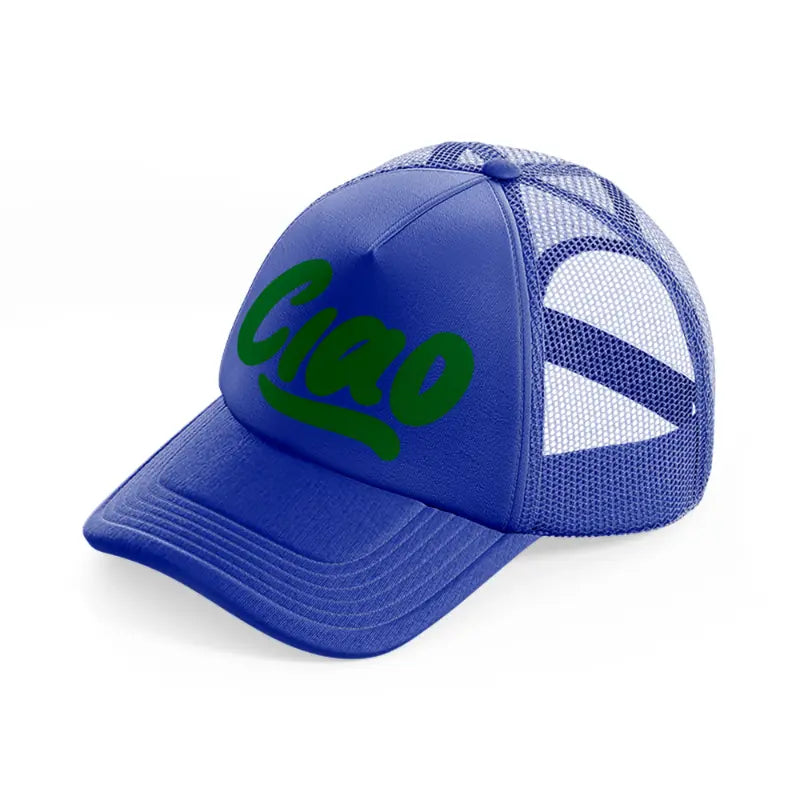 ciao green blue trucker hat