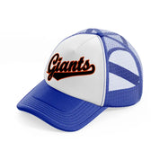 giants supporter-blue-and-white-trucker-hat