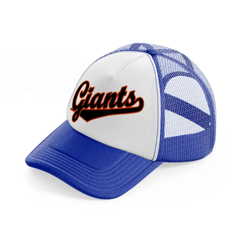 giants supporter-blue-and-white-trucker-hat