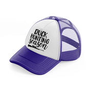 duck hunting season-purple-trucker-hat