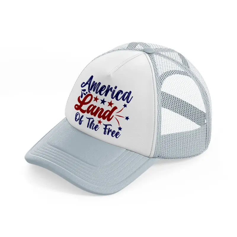 america land of the free-01-grey-trucker-hat