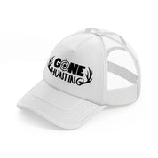 gone hunting deer-white-trucker-hat