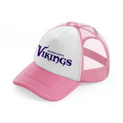 minnesota vikings purple-pink-and-white-trucker-hat