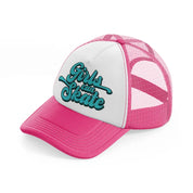 girls can skate-neon-pink-trucker-hat