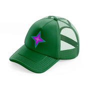 purple star-green-trucker-hat
