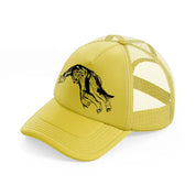 warewolf gold trucker hat