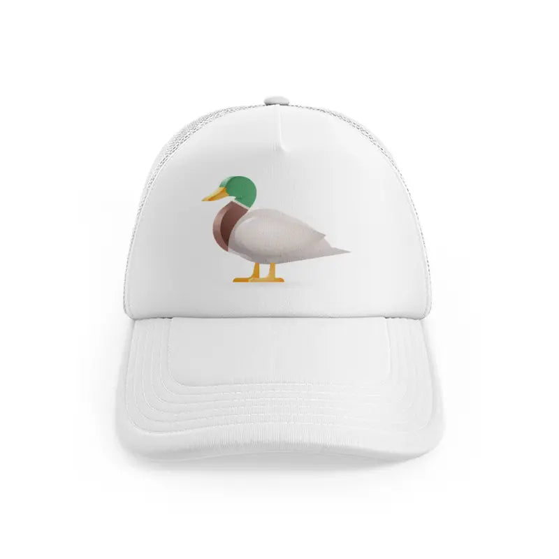 042 duck white trucker hat