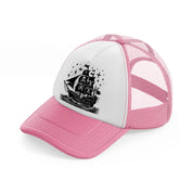 ship stars-pink-and-white-trucker-hat