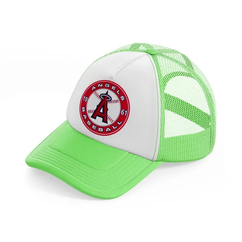 angels baseball 1961-lime-green-trucker-hat