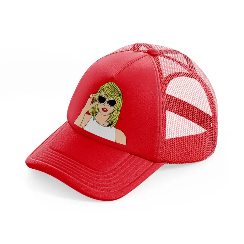 taylor swift animated-red-trucker-hat