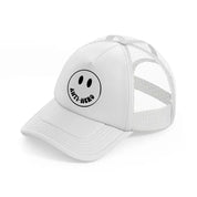 anti hero smiley-white-trucker-hat