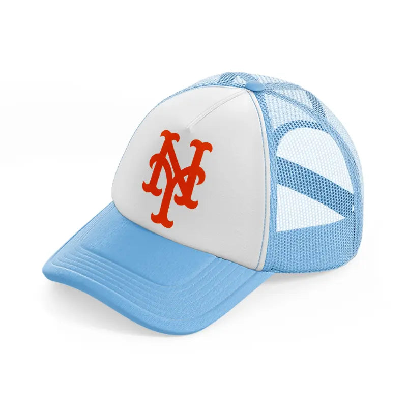 new york mets orange-sky-blue-trucker-hat