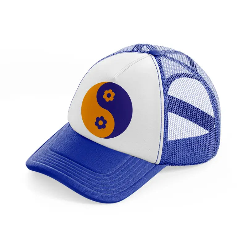 groovy 60s retro clipart transparent 11 blue and white trucker hat