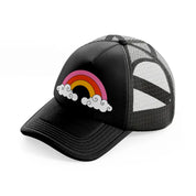 retro elements 70 black trucker hat