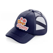 retro positive stickers (13)-navy-blue-trucker-hat