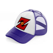 dragonball emblem purple trucker hat