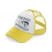 the fish whisperer yellow trucker hat