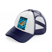 squirtle navy blue and white trucker hat