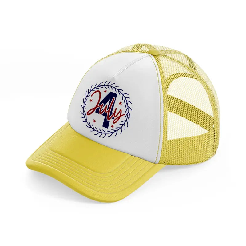 4 july-01-yellow-trucker-hat