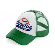 rookie of the year-green-and-white-trucker-hat