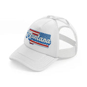 montana flag-white-trucker-hat