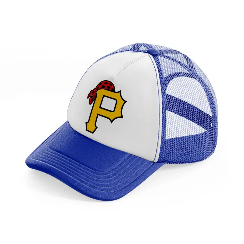 pittsburgh pirates supporter-blue-and-white-trucker-hat