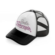 barbie fairytopia-black-and-white-trucker-hat