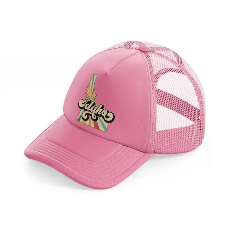 idaho pink trucker hat