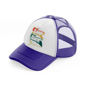 guitars purple trucker hat