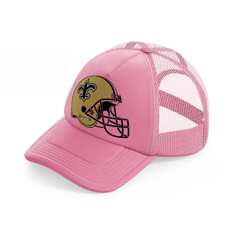 new orleans saints helmet-pink-trucker-hat