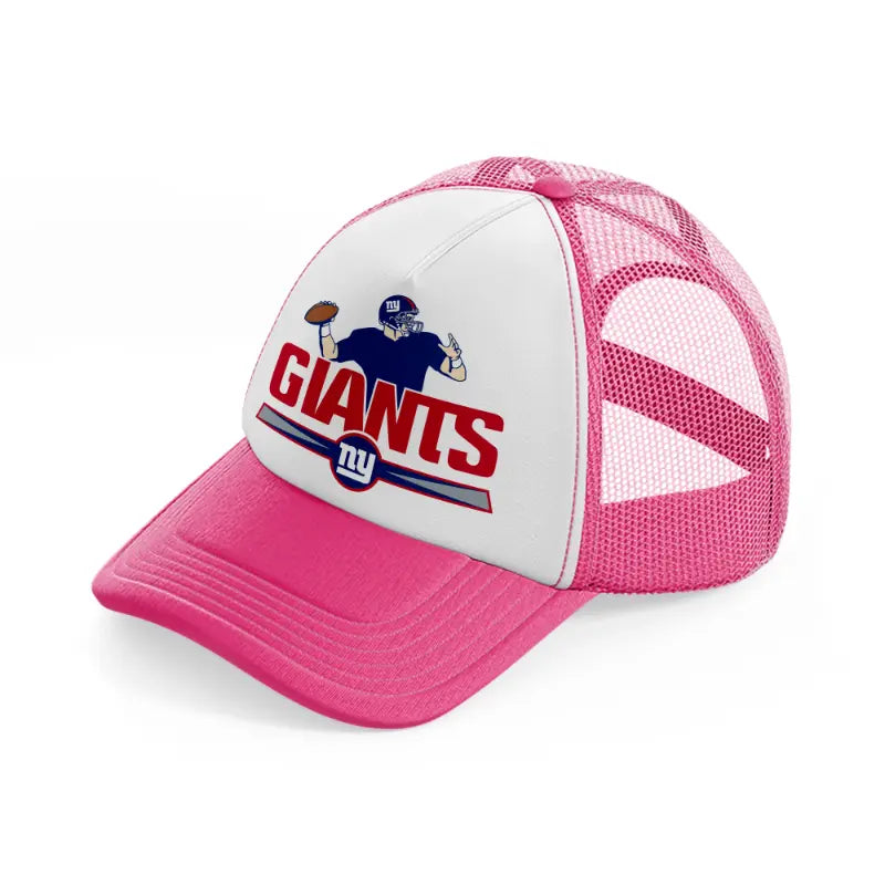 new york giants vintage-neon-pink-trucker-hat