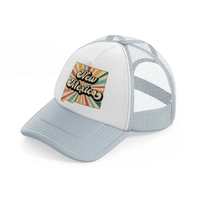 new mexico-grey-trucker-hat