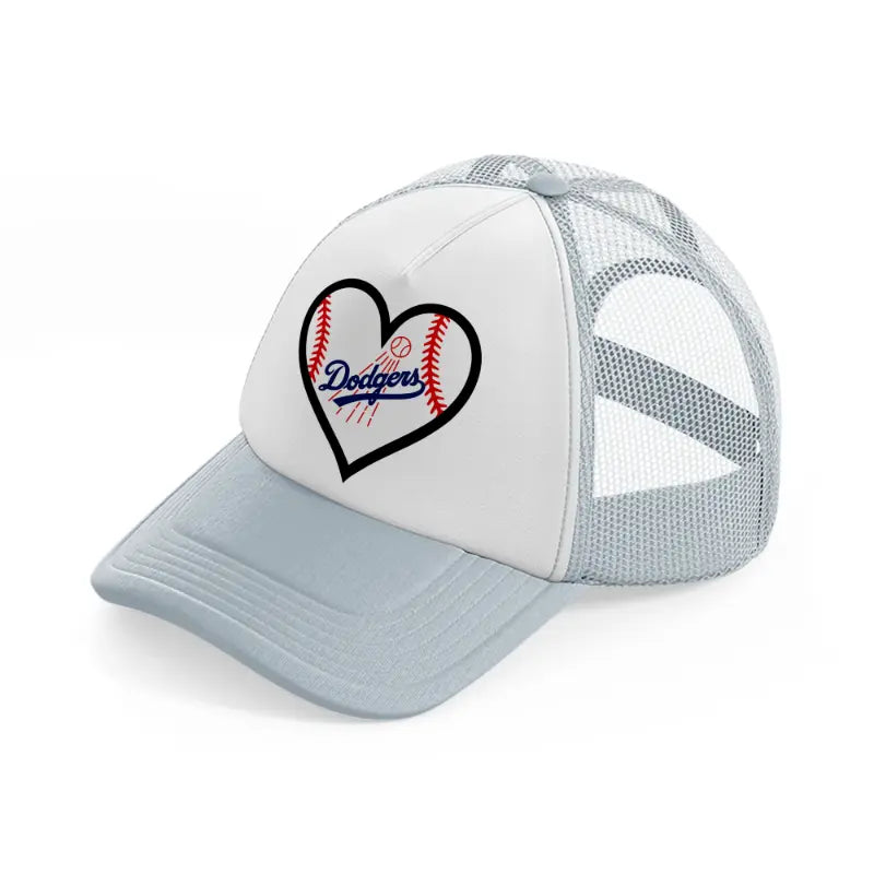 dodgers lover-grey-trucker-hat