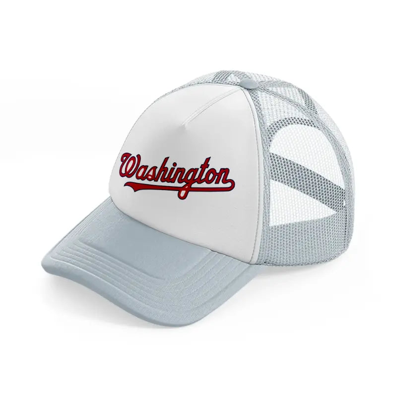 washington logo-grey-trucker-hat