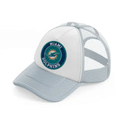 miami dolphins-grey-trucker-hat