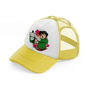 rock lee-yellow-trucker-hat