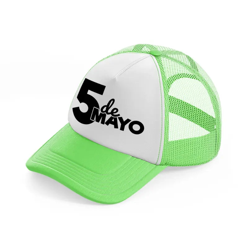 5 de mayo-lime-green-trucker-hat