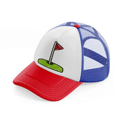 golf flag-multicolor-trucker-hat