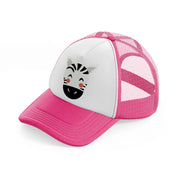 zebra-neon-pink-trucker-hat