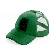 ghost hands green trucker hat